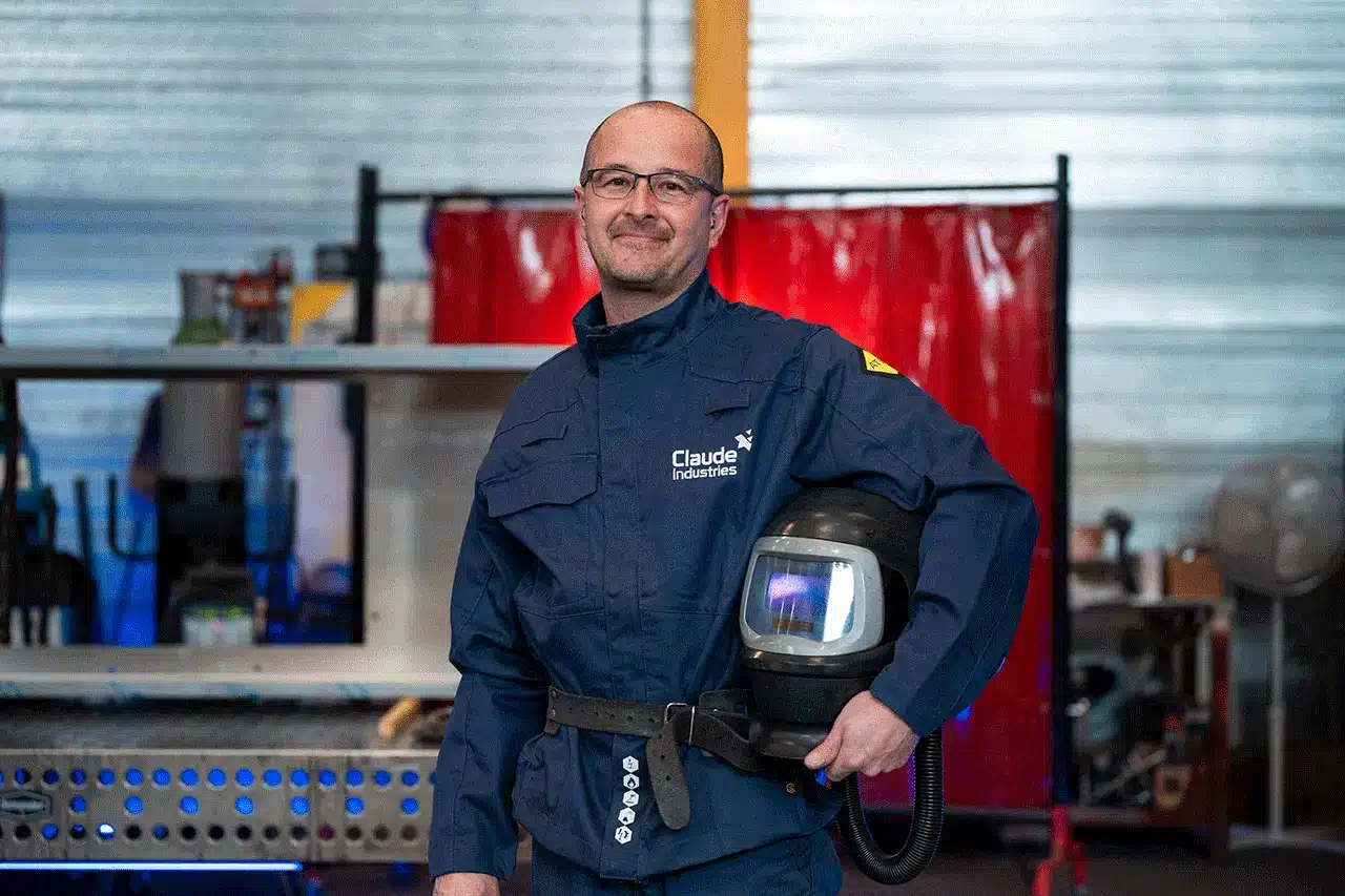 soudeur avec tenue Claude Industries