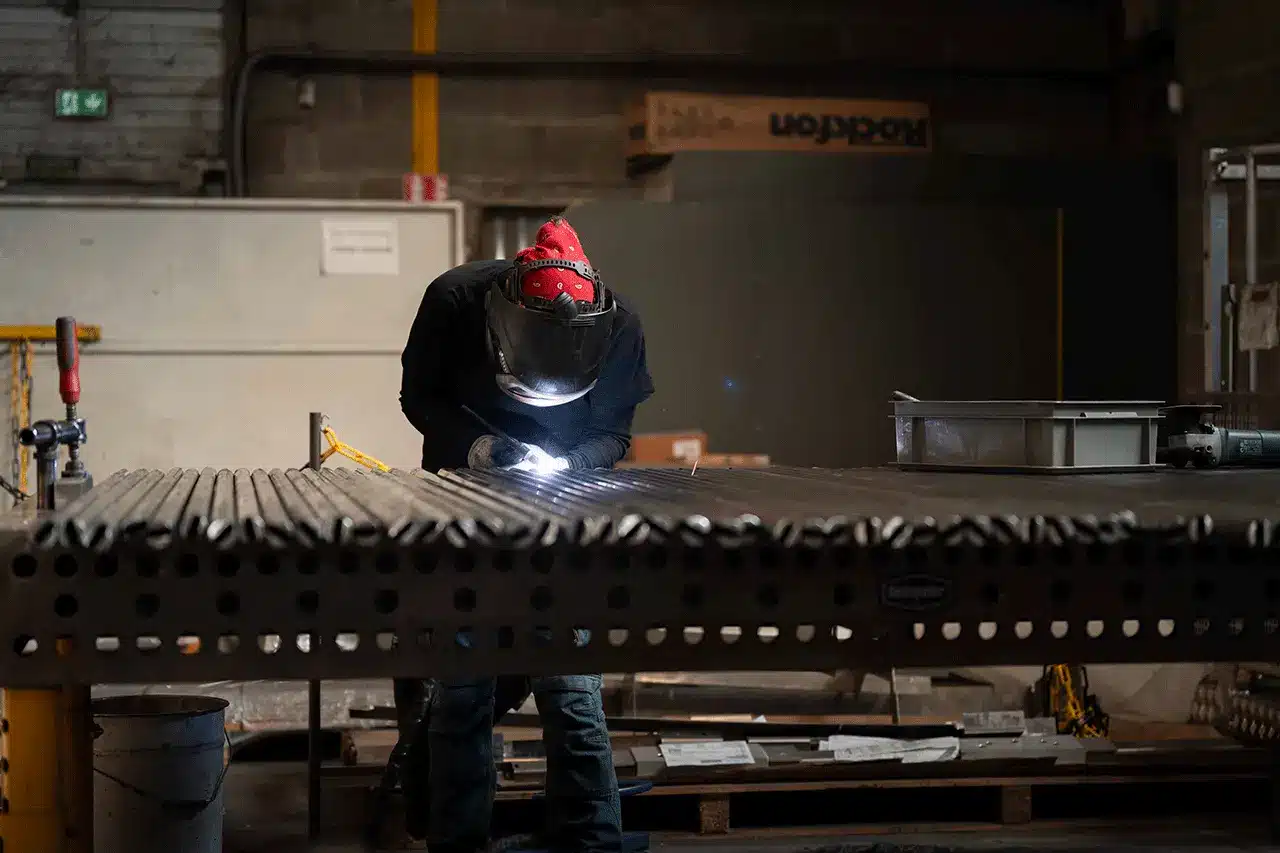Soudure industrielle TIG acier